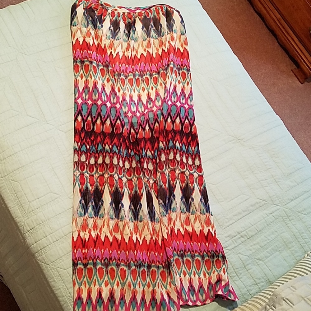 Clearance Boho Multi color flowy skirt